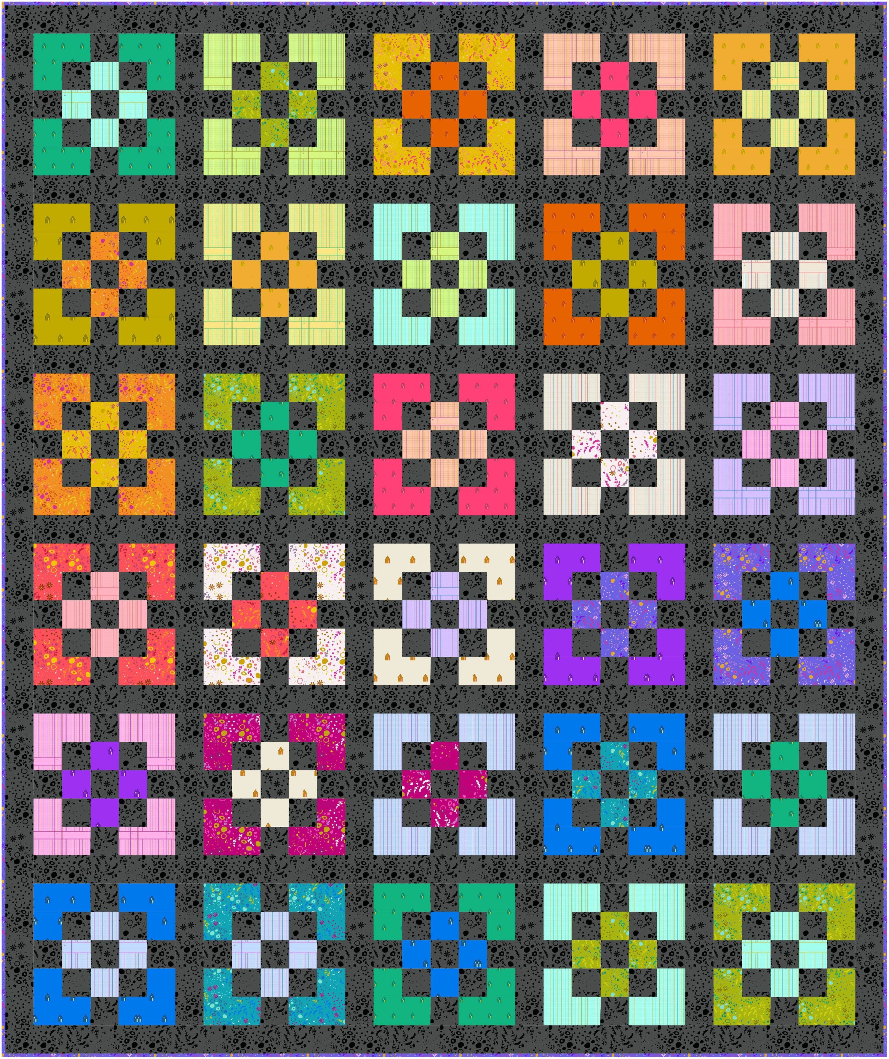 Front Street Quilt Kit - Sun Print Shadow