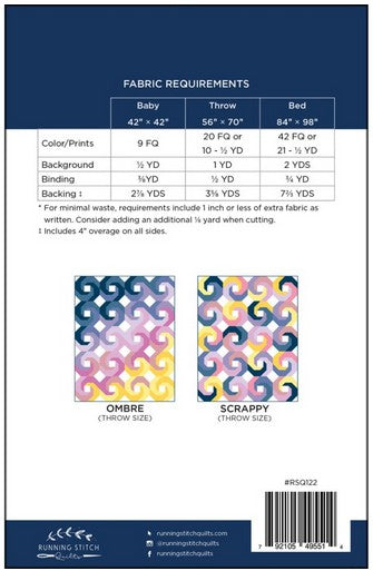 Swirlpools Quilt Pattern - Running Stitch Quilts