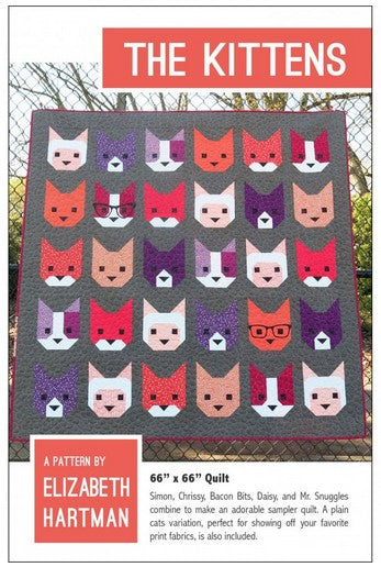 The Kittens Quilt Pattern - Elizabeth Hartman