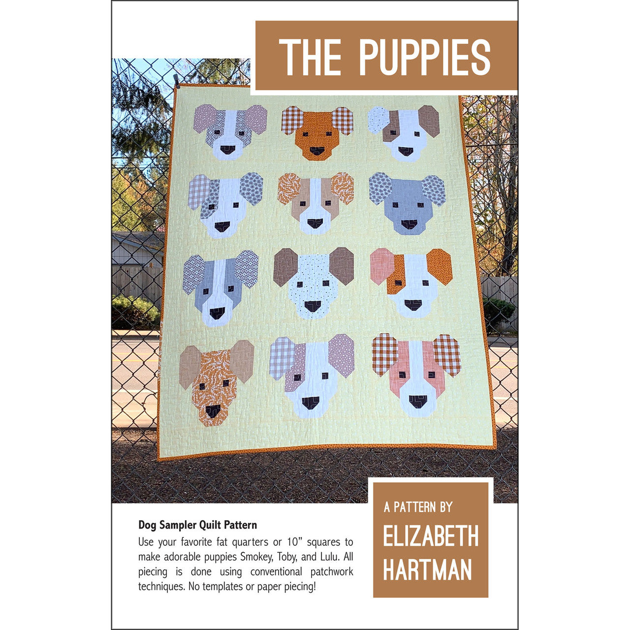The Puppies Quilt Pattern - Elizabeth Hartman