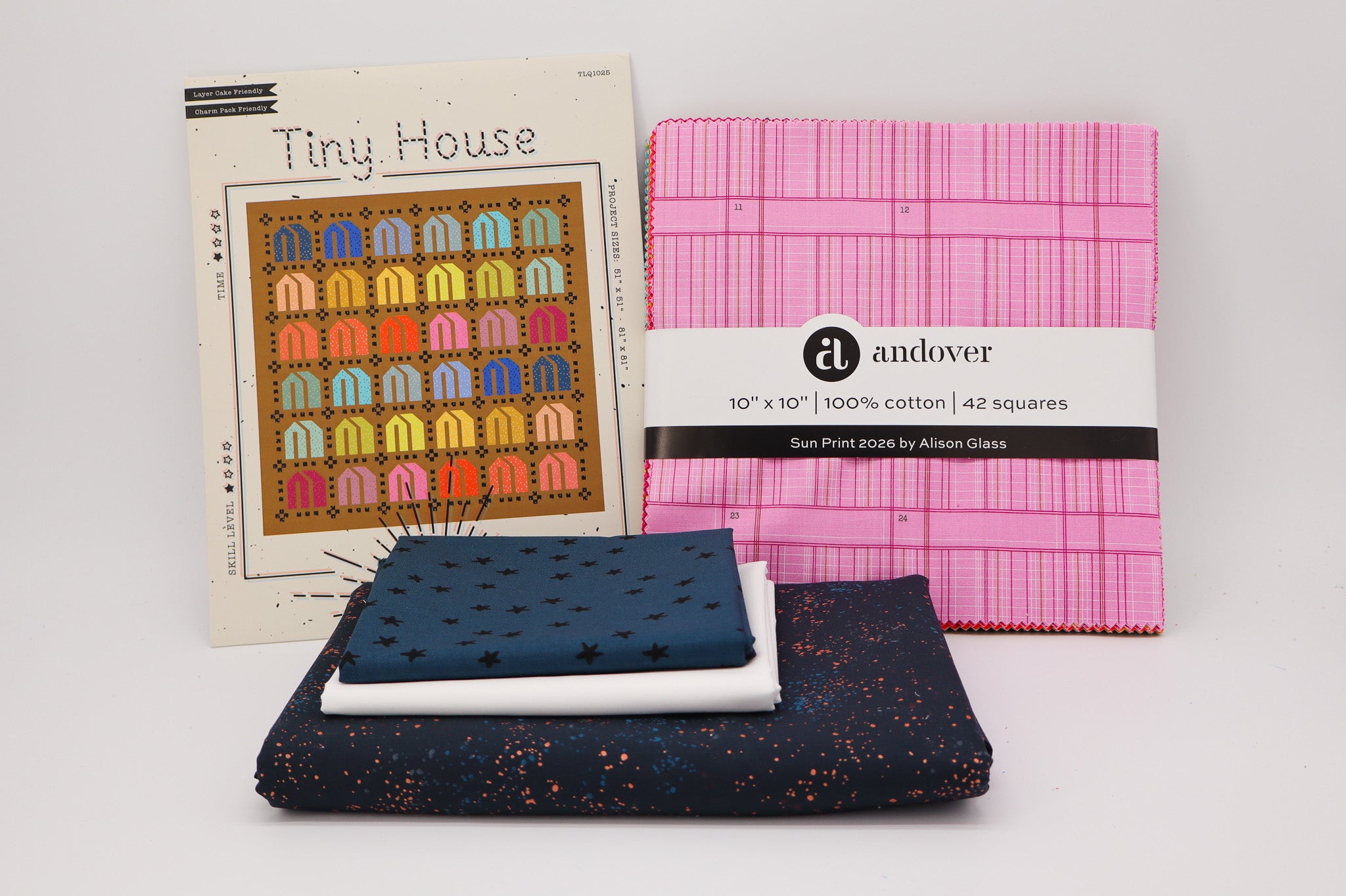 Tiny House Sun Print Quilt Kit - Night Sky
