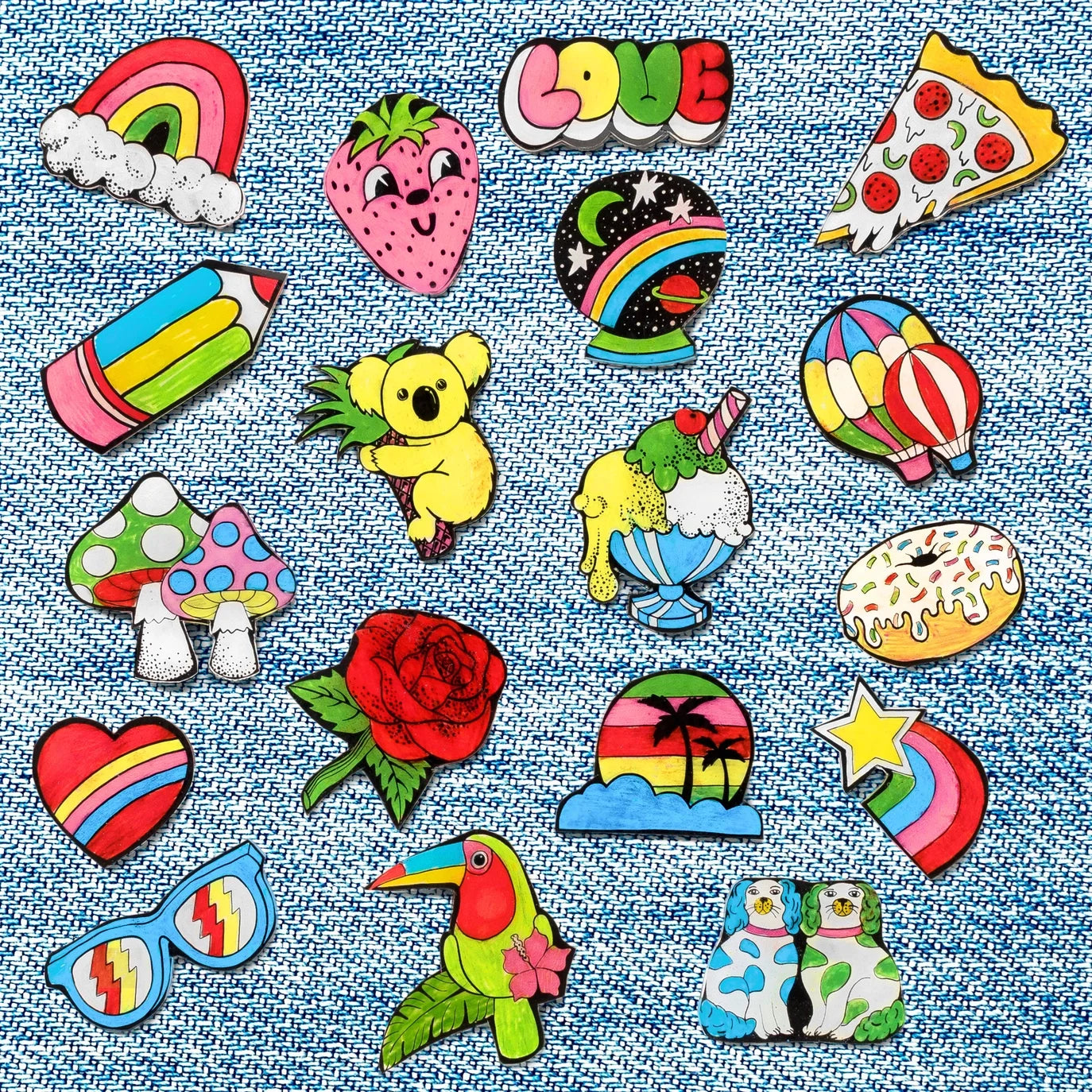 DIY Pin & Flair Kit - shrink plastic