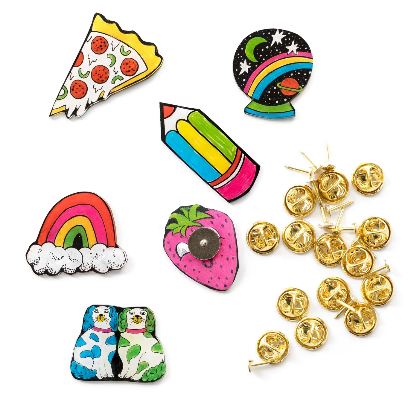 DIY Pin & Flair Kit - shrink plastic