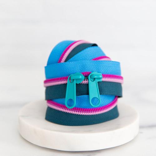 30" Zipper - Mermaid